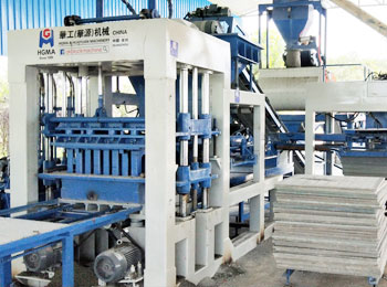 concrete hollow block making machine